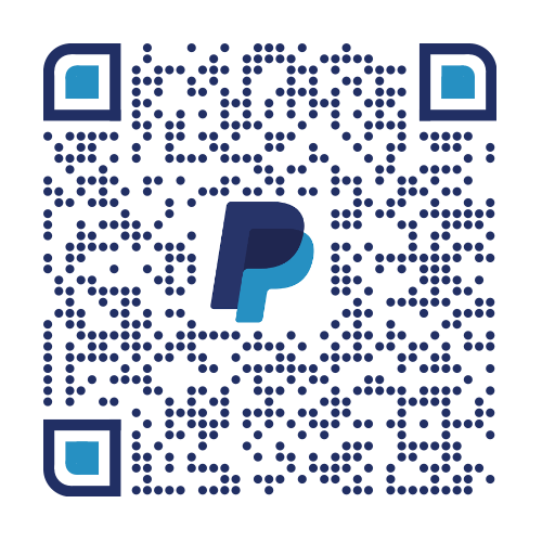 Scan this QR code for our Paypal account